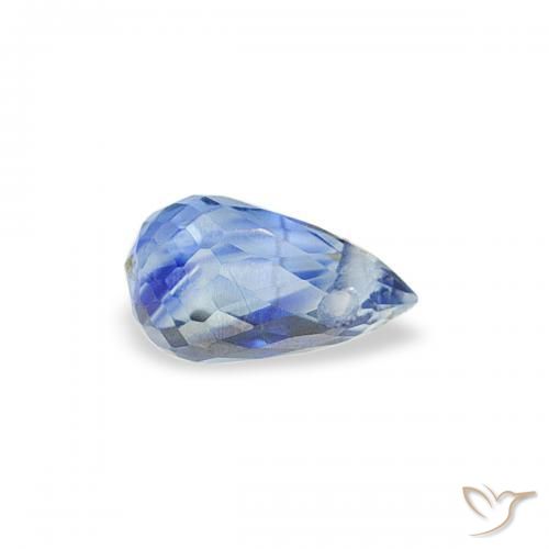 Zaffiro Azzurro naturale da 0.34 ct, Taglio briolette, VS