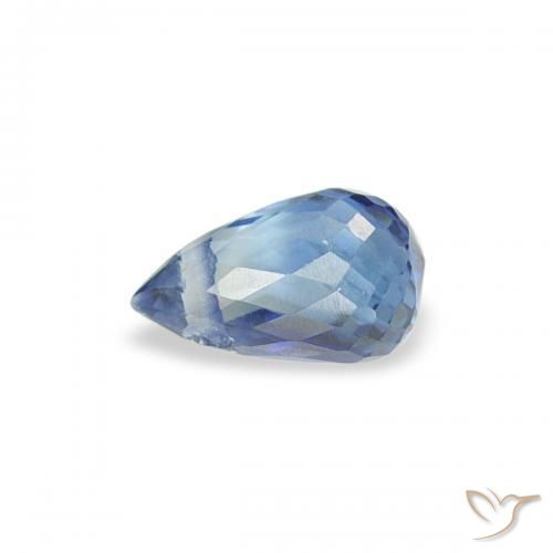Zaffiro Azzurro naturale da 0.34 ct, Taglio briolette, VS