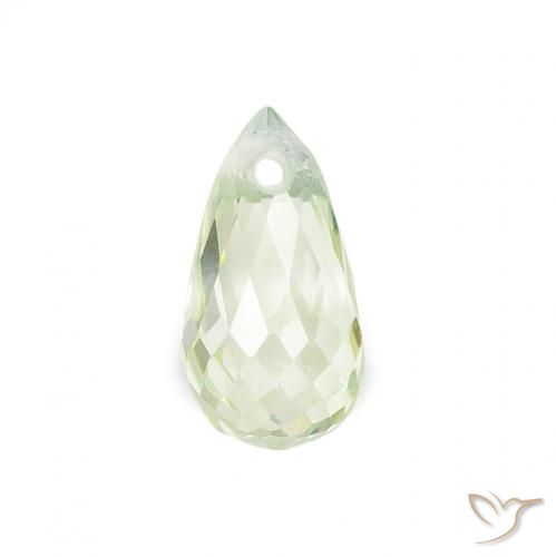 0.71ct Naturale Verde molto chiaro Zaffiro, Taglio briolette, VS
