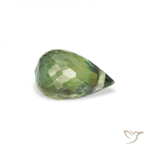 Zaffiro Verde foresta naturale da 1.02 ct, Taglio briolette, VS