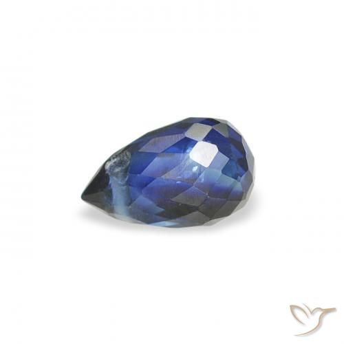 Zaffiro Blu notte naturale da 0.47 ct, Taglio briolette, VS