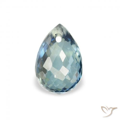 0.95ct Naturale Teal-blu Zaffiro, Taglio briolette, VS