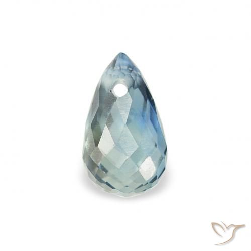 0.49ct Naturale Teal-blu Zaffiro, Taglio briolette, VS