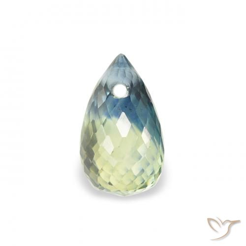 0.62ct Naturale Multicolore Zaffiro, Taglio briolette, VS