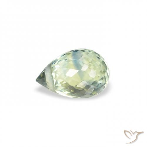 Zaffiro Teal-blu naturale da 0.68 ct, Taglio briolette, VS