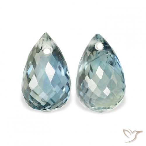 1.42ctw Naturale Teal-blu Zaffiro, Taglio briolette, VVS-VS