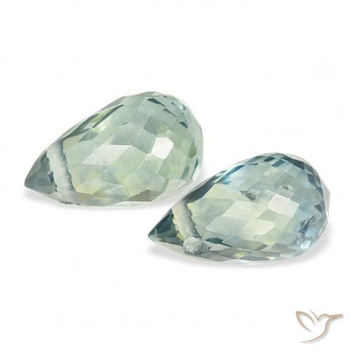 Gemme di Zaffiro Teal-blu naturale da 1.01 ct, Taglio briolette, VS