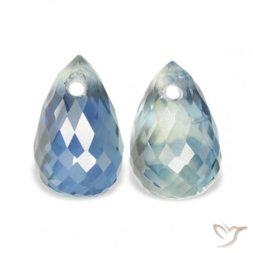 1.54ctw Naturale Teal-blu Zaffiro, Taglio briolette, VS