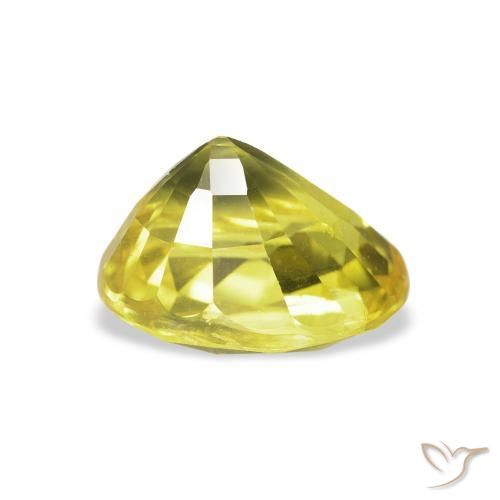 Zaffiro Giallo medio naturale da 2.99 ct, Ovale, VS