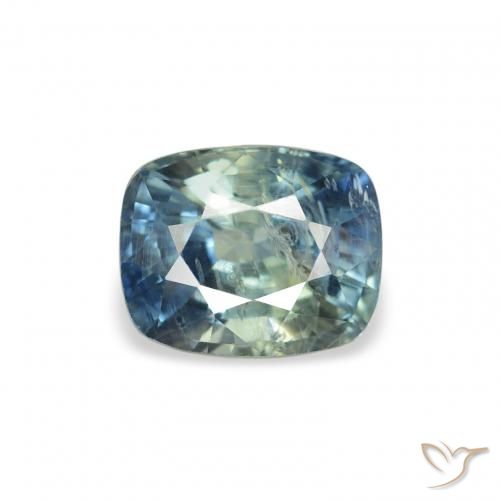 1.21ct Naturale Teal-blu Zaffiro, Cuscino, SI