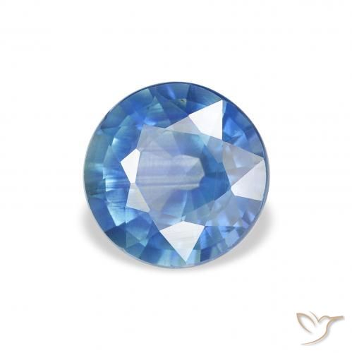 Zaffiro Azzurro naturale da 1.68 ct, Rotondo, VVS-VS