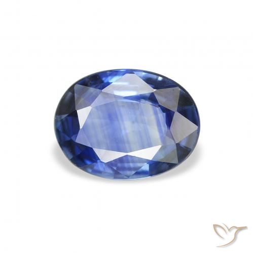 1.15ct Naturale Blu scuro medio Zaffiro, Ovale, VVS-VS