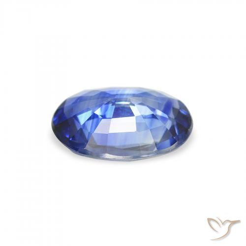 Zaffiro Blu scuro medio naturale da 1.15 ct, Ovale, VVS-VS