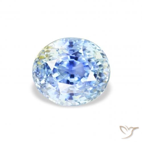 Zaffiro Blu pastello naturale da 2.10 ct, Ovale, VS