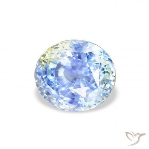Zaffiro Blu pastello naturale da 2.10 ct, Ovale, VS