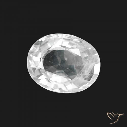 Zaffiro Bianco naturale da 1.67 ct, Ovale, VS