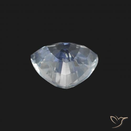 Zaffiro Bianco bluastro naturale da 1.25 ct, Taglio trillion, VS