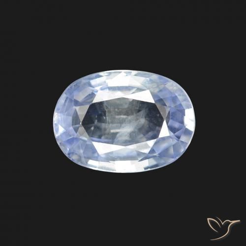 Zaffiro Bianco bluastro naturale da 1.80 ct, Ovale, VS