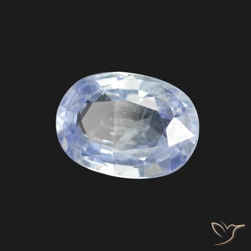 Zaffiro Bianco bluastro naturale da 1.80 ct, Ovale, VS