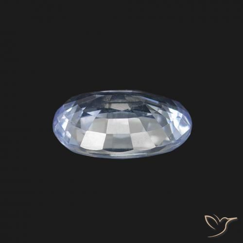 Zaffiro Bianco bluastro naturale da 1.80 ct, Ovale, VS