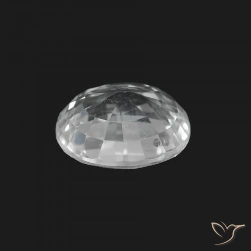 Zaffiro Bianco bluastro naturale da 1.68 ct, Ovale, VS