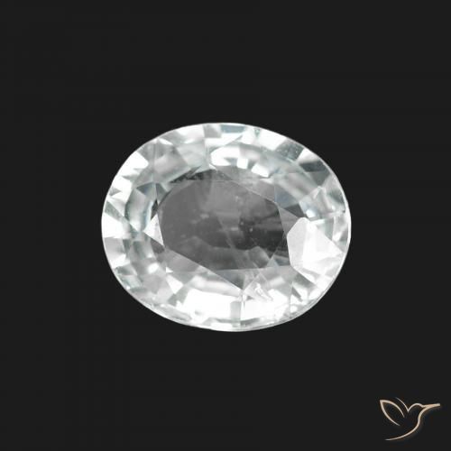Zaffiro Bianco naturale da 1.60 ct, Ovale, VS