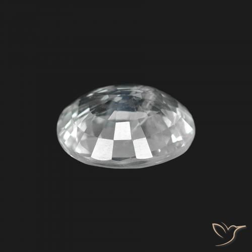 Zaffiro Bianco naturale da 1.60 ct, Ovale, VS