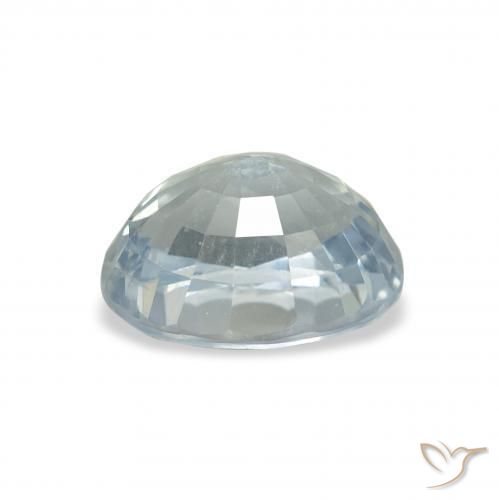 Zaffiro Bianco bluastro naturale da 2.59 ct, Ovale, VS