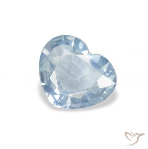 1.03ct Naturale Azzurro acqua chiaro Zaffiro, Cuore, VS