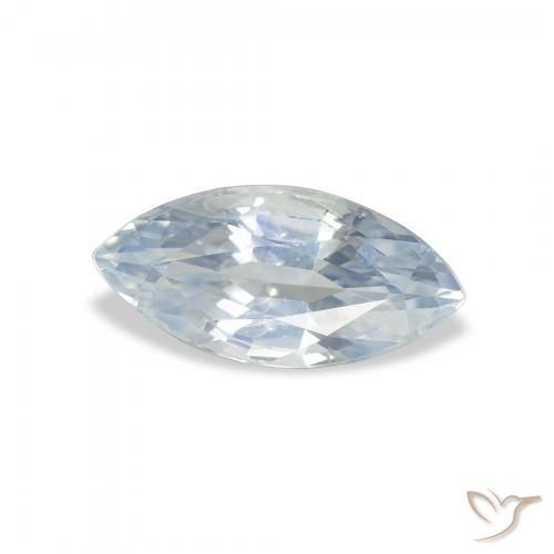 Zaffiro Bianco bluastro naturale da 1.82 ct, Taglio marquise, VS