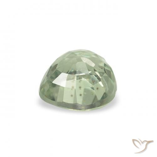 Zaffiro Verde molto chiaro naturale da 0.70 ct, Cuore, VS