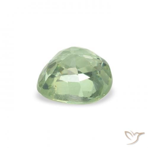Zaffiro Verde chiaro naturale da 0.70 ct, Cuore, VS