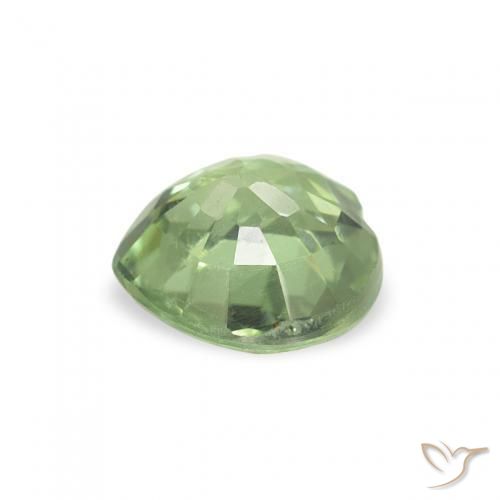 Zaffiro Verde foresta naturale da 0.64 ct, Cuore, VS