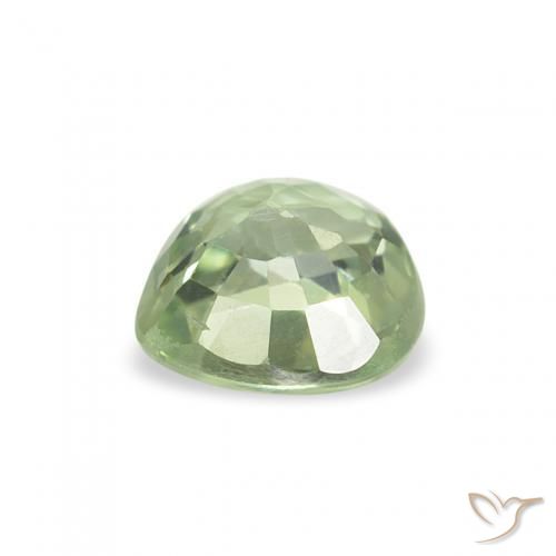 Zaffiro Verde chiaro naturale da 0.64 ct, Cuore, VS