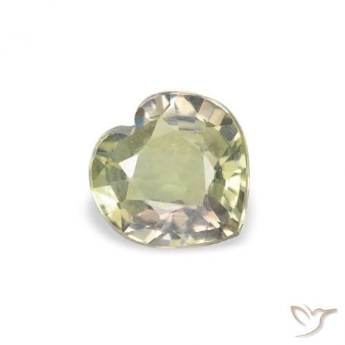 Zaffiro Multicolore naturale da 0.63 ct, Cuore, VS