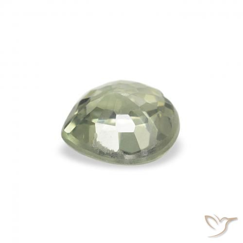 Zaffiro Verde medio naturale da 0.62 ct, Cuore, VS