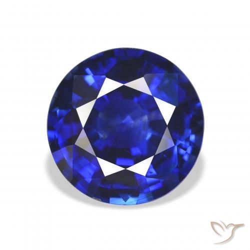 7.03ct Naturale Blu reale Zaffiro, Rotondo, VS