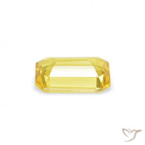Zaffiro Giallo Toscana naturale da 0.41 ct, Ottagonale / Taglio smeraldo, VS