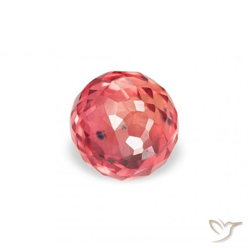 Zaffiro Rosso brillante naturale da 0.36 ct, Rotondo, VS