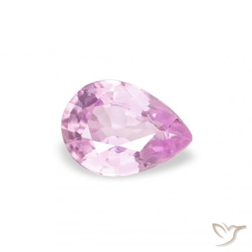 Zaffiro Rosa brillante naturale da 0.24 ct, Forma a pera, VVS-VS
