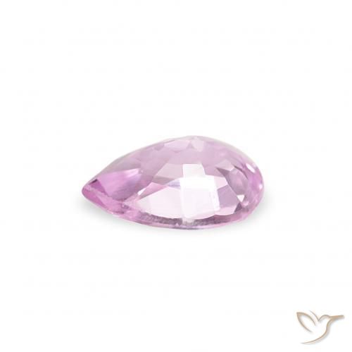 Zaffiro Rosa brillante naturale da 0.24 ct, Forma a pera, VVS-VS