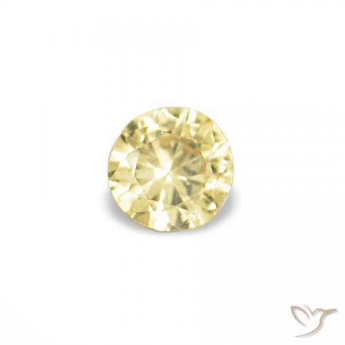 1.54ctw Giallo dorato chiaro Zaffiro, Rotondo, VVS-VS
