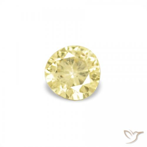 1.52ctw Giallo chiaro Zaffiro, Rotondo, VS