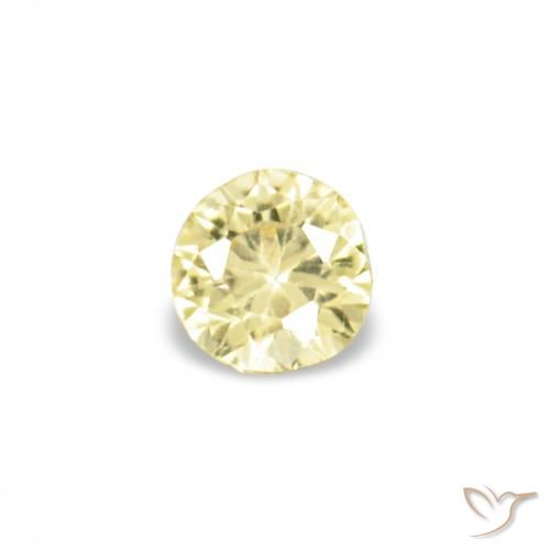 1.54ctw Medium Light-Yellow Zaffiro, Rotondo, VVS-VS