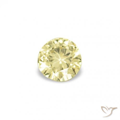 1.53ctw Giallo chiaro Zaffiro, Rotondo, VVS-VS