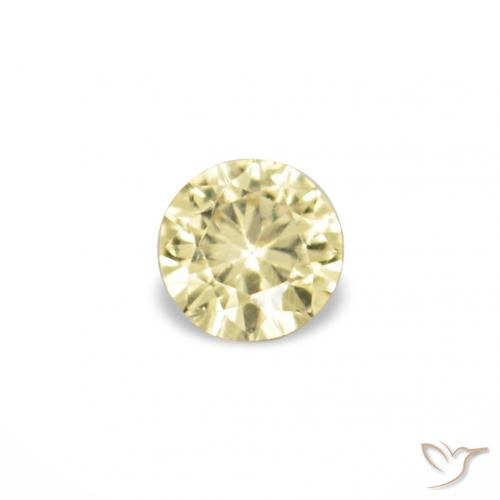 1.52ctw Giallo chiaro Zaffiro, Rotondo, VVS-VS