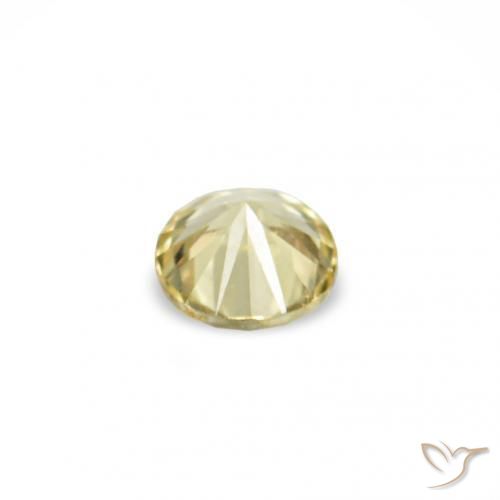 Gemme di Zaffiro Giallo chiaro naturale da 1.52 ct, Rotondo, VVS-VS