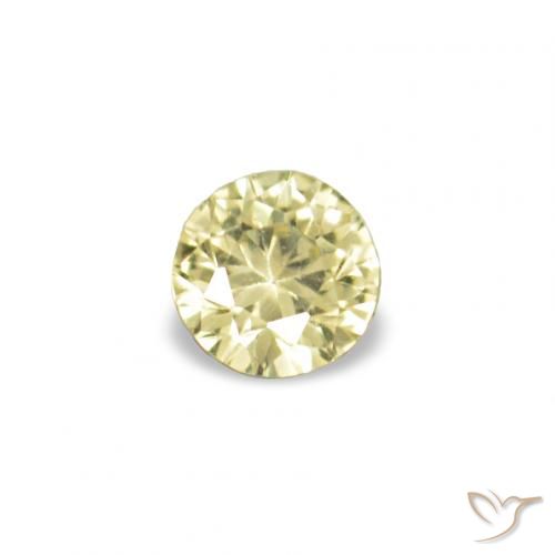 1.53ctw Medium Light-Yellow Zaffiro, Rotondo, VVS-VS