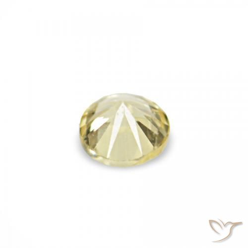 Gemme di Zaffiro Giallo Laguna chiaro naturale da 1.53 ct, Rotondo, VVS-VS