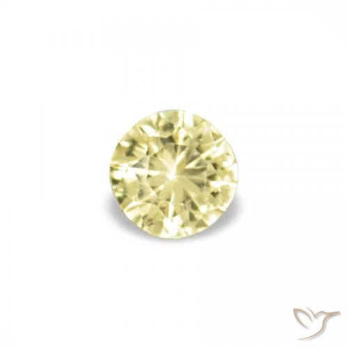 1.53ctw Medium Light-Yellow Zaffiro, Rotondo, VVS-VS
